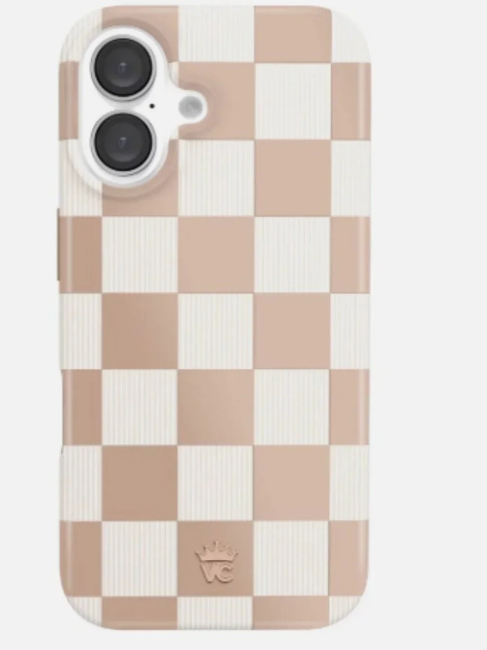 iPhone 16 Velvet Caviar Nude Vibe Checker Case for MagSafe • 10ft Drop Tested